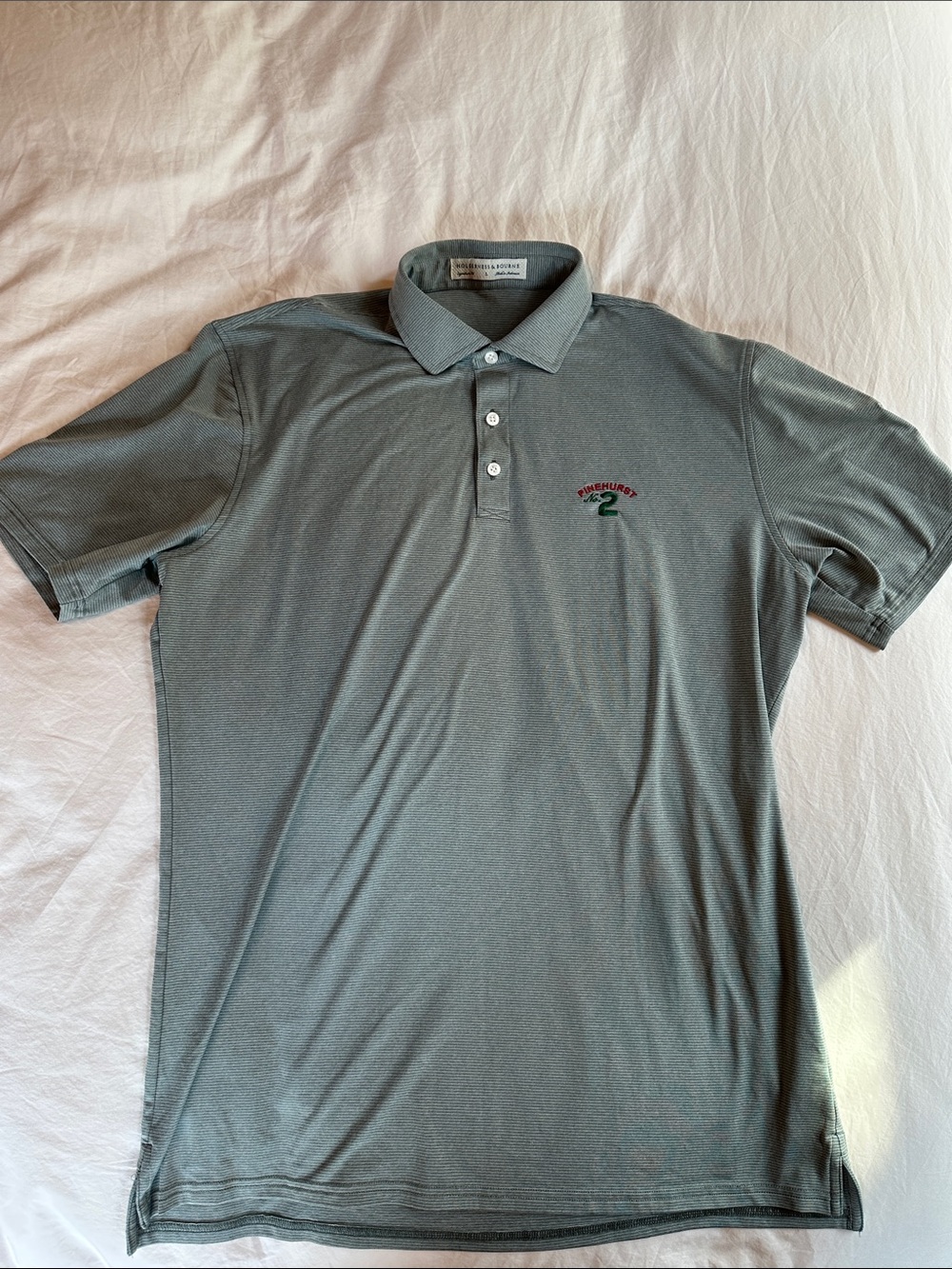 Holderness & Bourne Pinehurst 2 Light Gray Men’s Golf Polo
